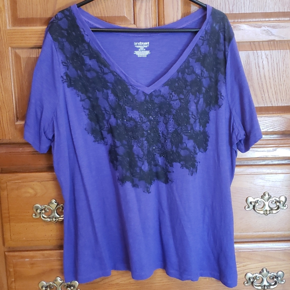 Purple Graphic Tee from Lane Bryant